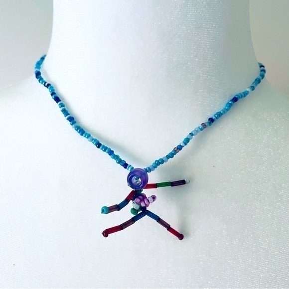 Handmade Beaded Necklace - "La Danseuse" (The Female Ballet Dancer) - Picture 1 of 7